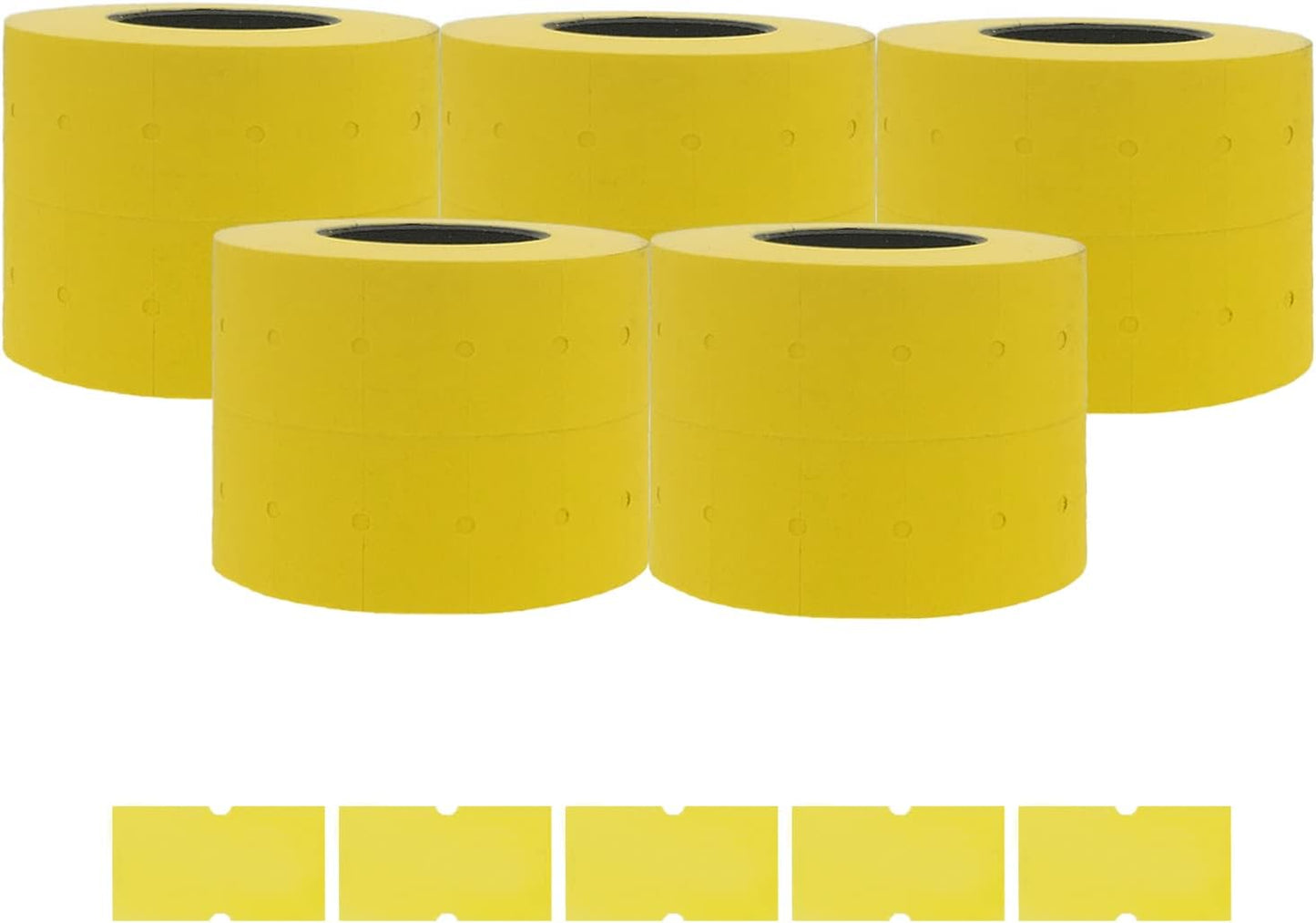JayCo 1 Line Fluorescent Yellow Blank Labels - 10,000 Blank Price and Date Gun Labels