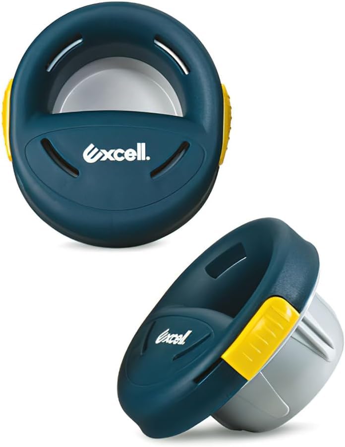 Excell Stretch Wrap Film Dispenser with a Brake, Hand Saver for Easy Pallet Packaging, Wrap Handle for Shrink Film Packing, Moving, E-Commerce, Factory & Warehouse, Fits Any 3" Core Film