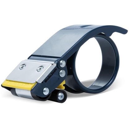 Excell Heavy-Duty Metal 2 Inch Packaging Tape Dispenser with Safety Blade Cover, Anti-Backflow Design, for Commercial Packaging, Shipping, Moving, Carton and Box Sealing