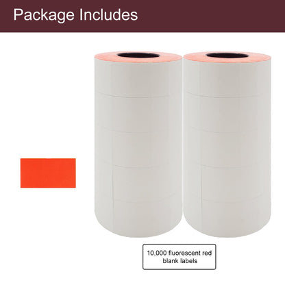 Motex 2 Line Blank Labels, Fits MX-2316NEW - 10,000 White Blank Price and Date Gun Labels