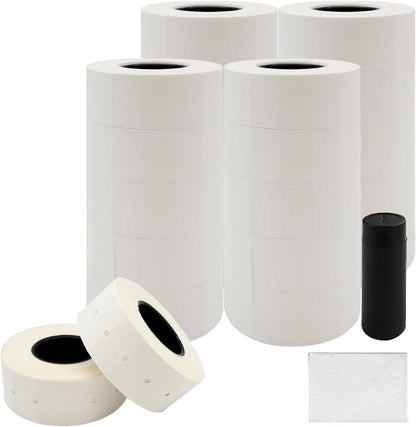 Motex 2 Line Blank Labels, Fits MX-2316NEW - 10,000 White Blank Price and Date Gun Labels