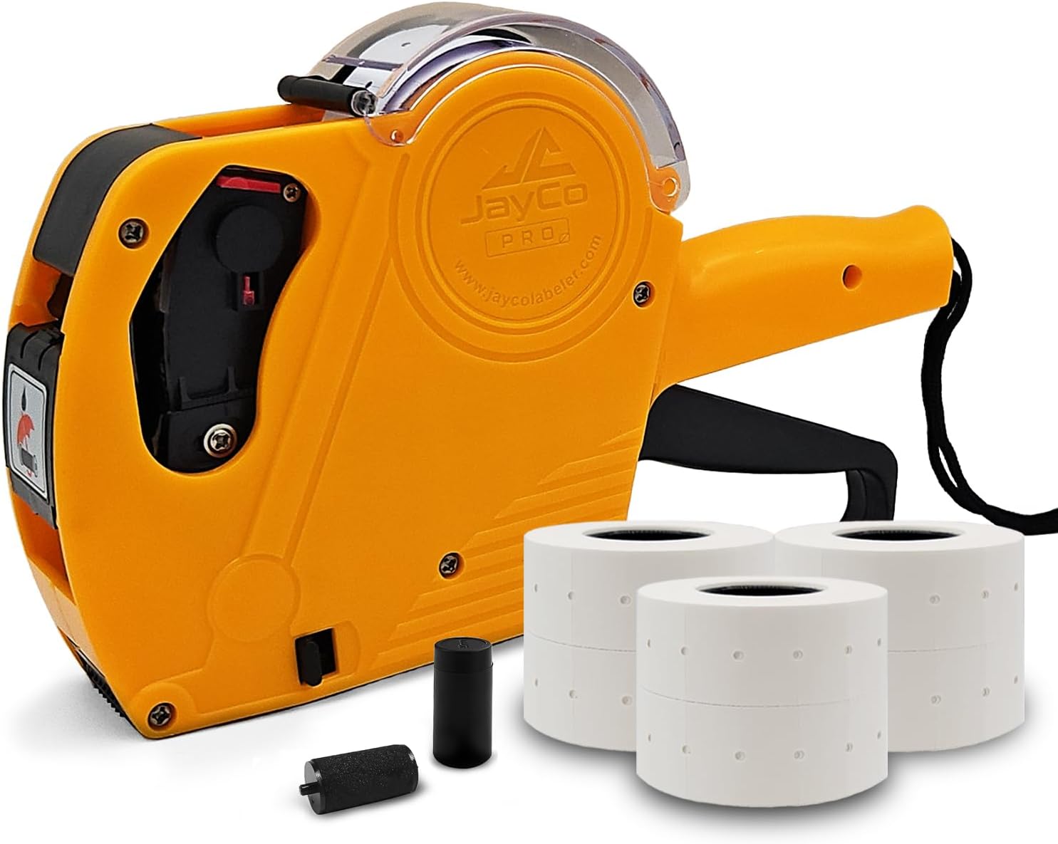 JayCo Pro 1 Line 8 Digits Price Tag Gun Kit - Includes 6,500 White Bla ...