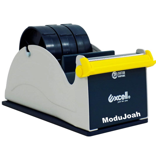 Excell Premium Steel 3 inch Core Metal Multi-Roll Desktop Tape Dispenser for Masking, Packing, Shipping, Packaging, and Painter (1-inch Wide)