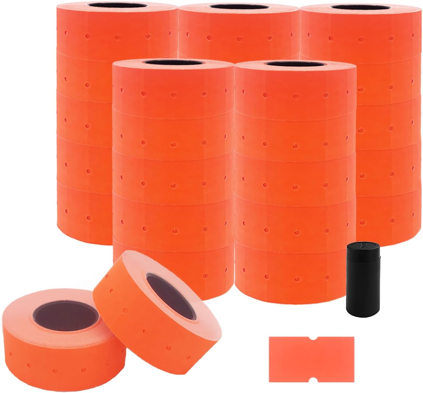 MoTEX 1 Line Fluorescent Red Blank Labels - 25,000 Blank Price and Dat ...