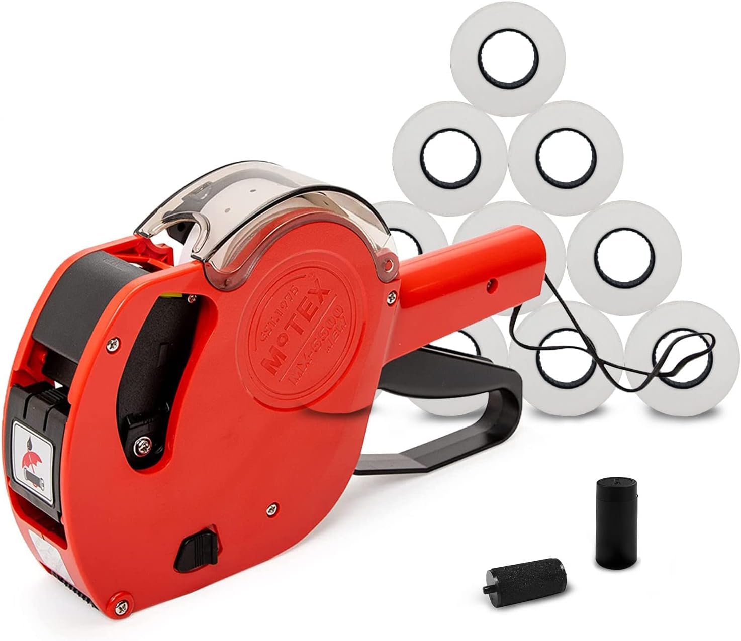 Motex MX-5500 New Version 1 Line 8 Digits Price Tag Gun Kit - Includes ...