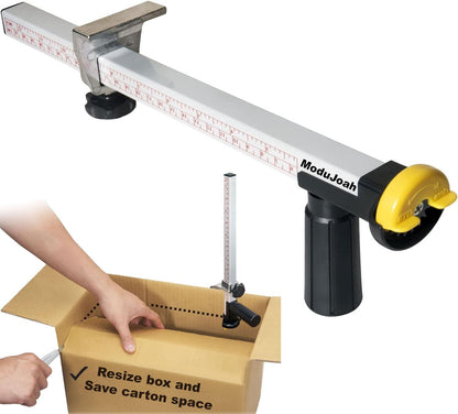 MDJ by Excell Box Resizer with Safety Blade Cover & Scoring Wheel, Reduce Carton Size, Customize Shipping Box - Box scorer Tool Cardboard Box reducer for E-commerce Business, Warehouse Packaging