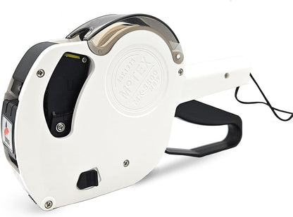 Motex MX-5500NEW 1 Line 8 Digits Date Marking Gun – Pre-Loaded 1,000 White Sticker Labels and Pre-Loaded Inker with 1 Ink Refill