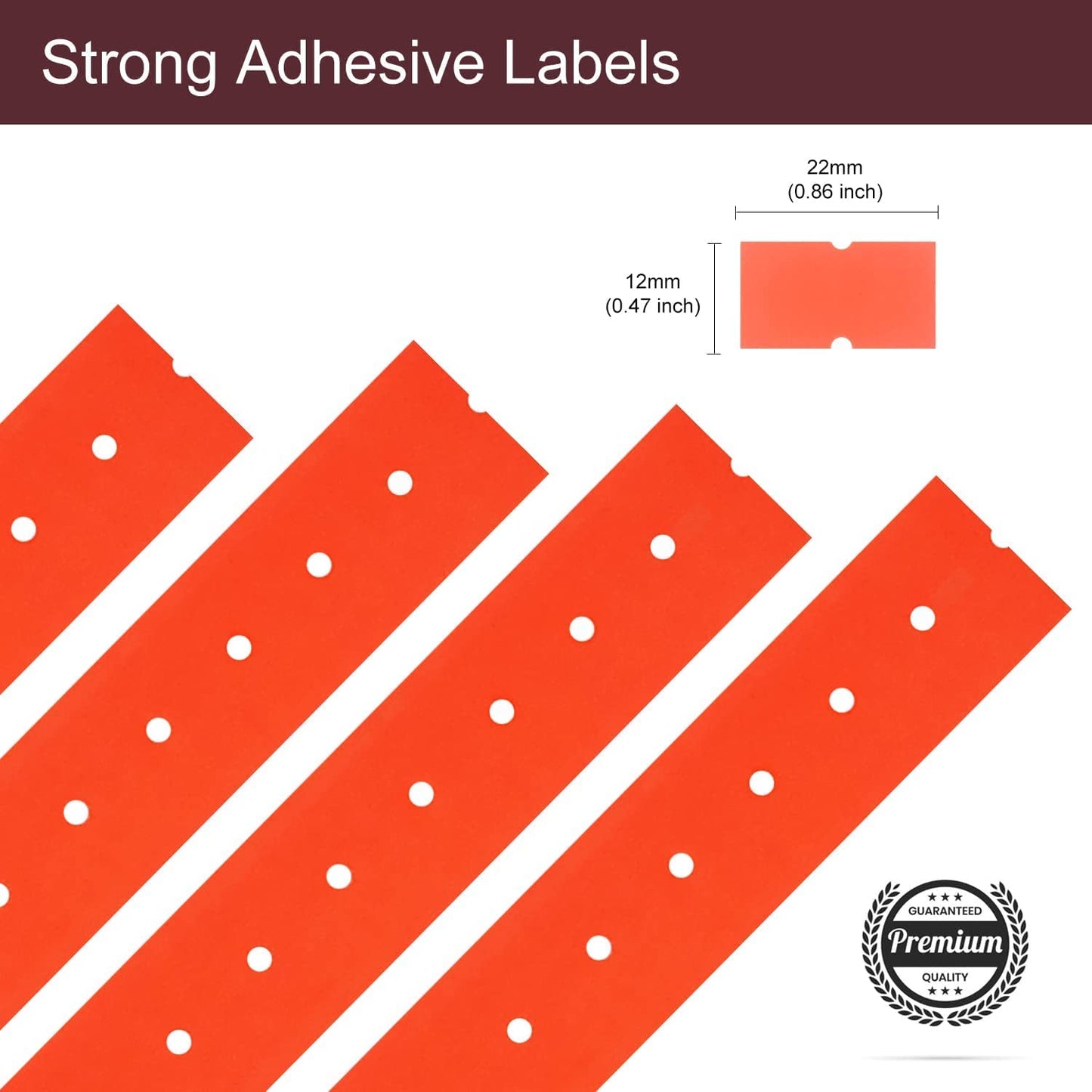 Motex 1 Line White Labels - 10,000 White Blank Price and Date Gun Labels with 1 Ink Roll, Fits MX-5500 and Perco 1 Line Price and Date Guns