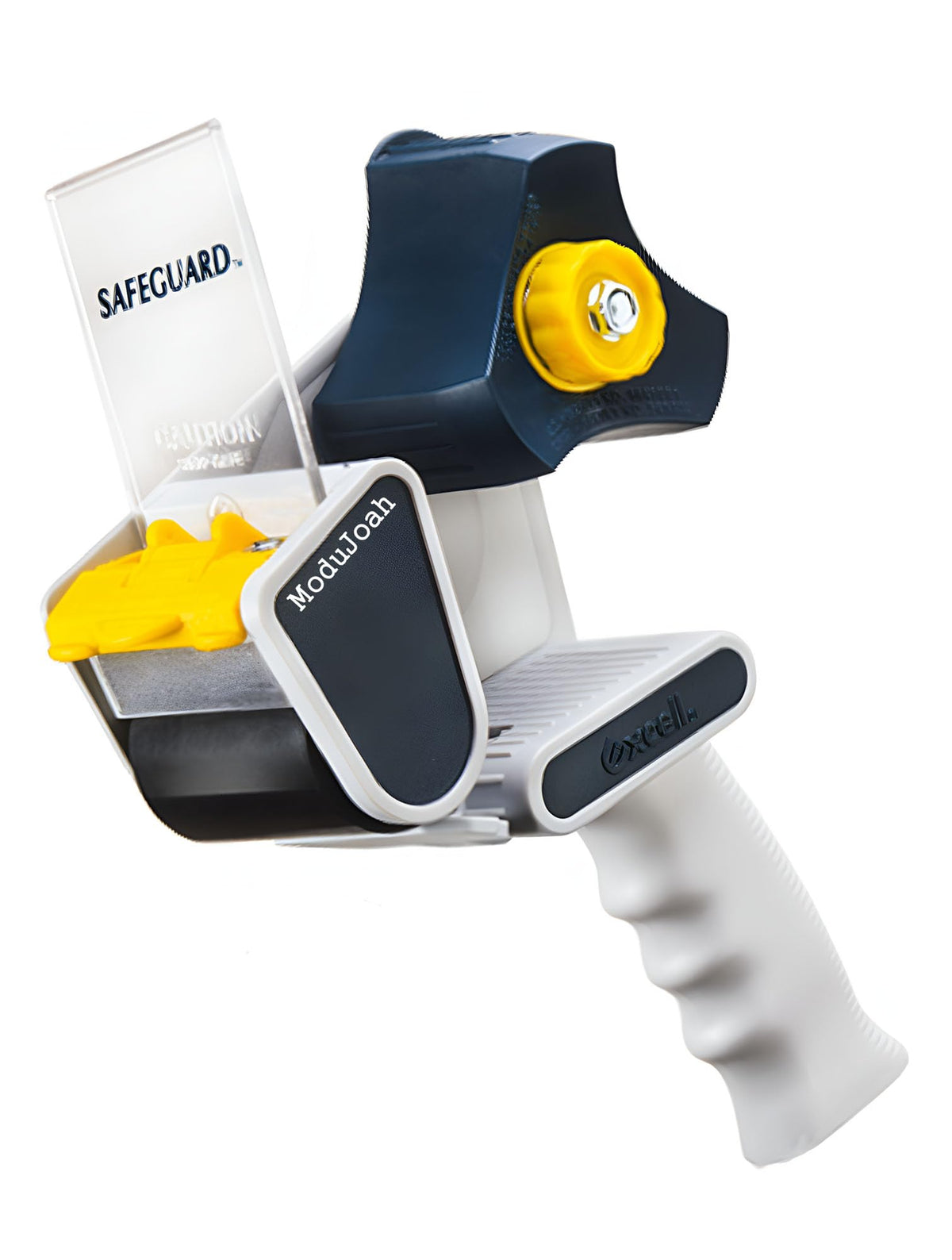 Excell Packing Tape Gun Dispenser with Safety Blade Cover, 2 Inch Wide Carton Packing Tape for Commercial Packaging, Shipping, Moving, Carton and Box Sealing